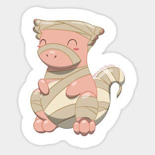 Mummy Crested Gecko Sticker